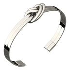 Celtic Doubled Love Knot Bracelet in Silver or 18K Rose Gold Coated