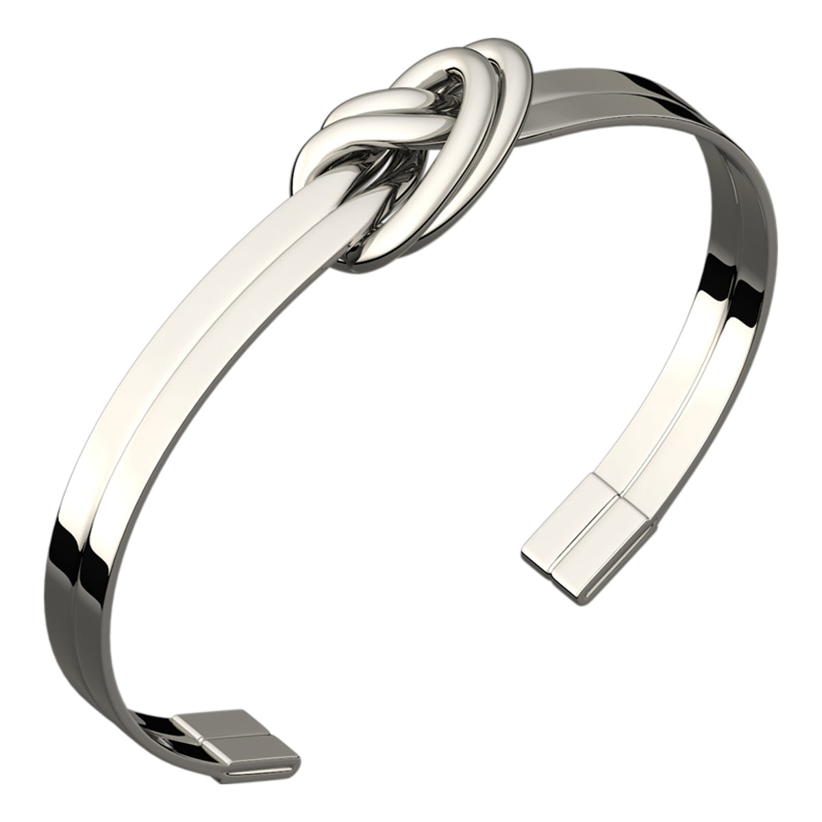 Celtic Doubled Love Knot Bracelet in Silver or 18K Rose Gold Coated