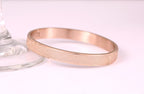Wide Band Bracelet 18K Rose Gold Coated Glittering with Sparks