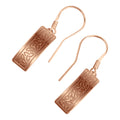 18K Rose Gold Coated Celtic Trinity Knot Earrings Enamel on 925 Sterling Silver