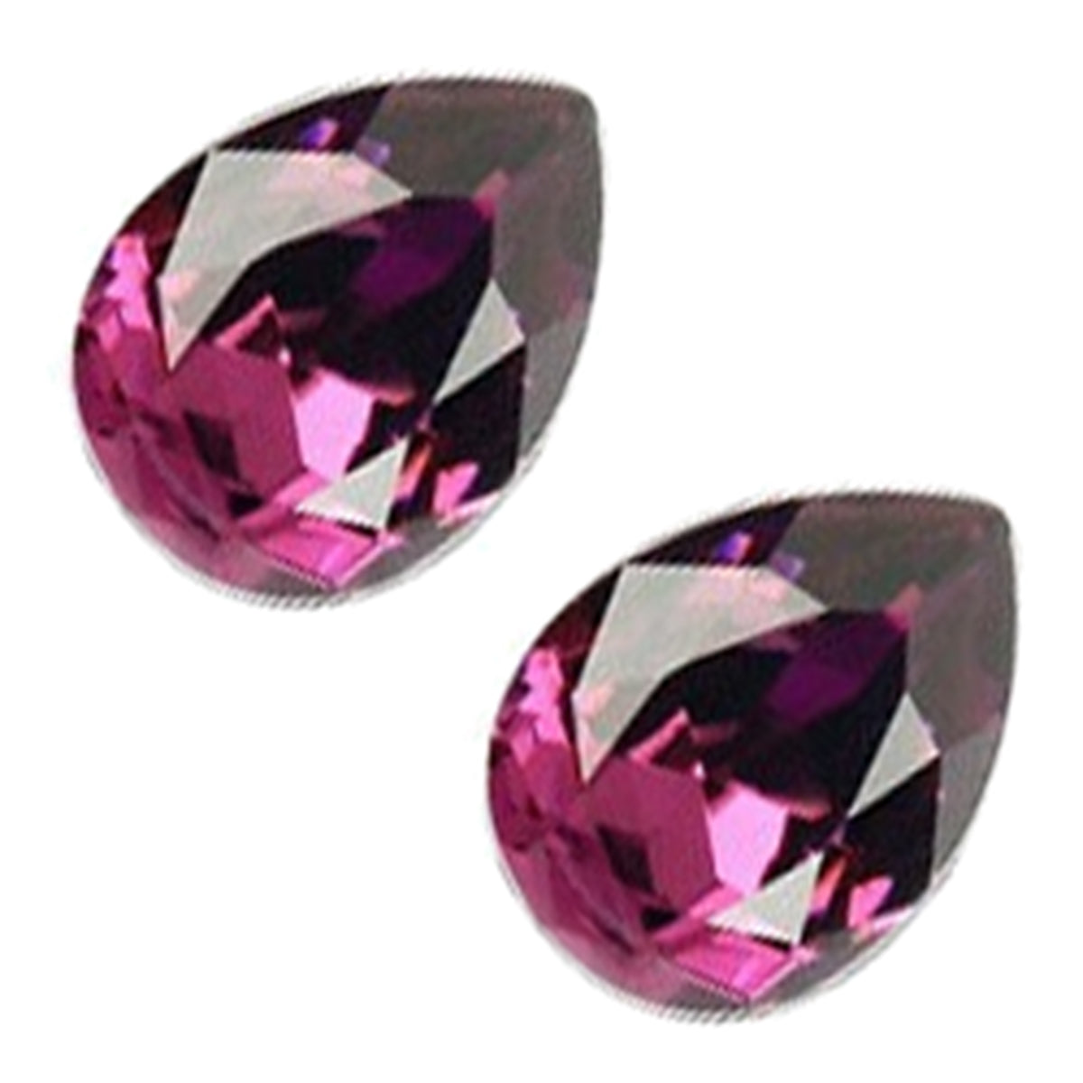 925 Sterling Silver Coated Water Drop Shaped Crystal Earrings