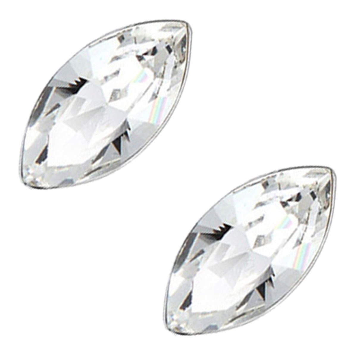 925 Sterling Silver Coated Oval Cut Stone Earrings