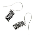 925 Sterling Silver Celtic Newgrange Spirals Earrings in Vibrant Enamel