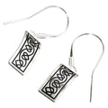 925 Sterling Silver Celtic Hearts Earrings in Enamel