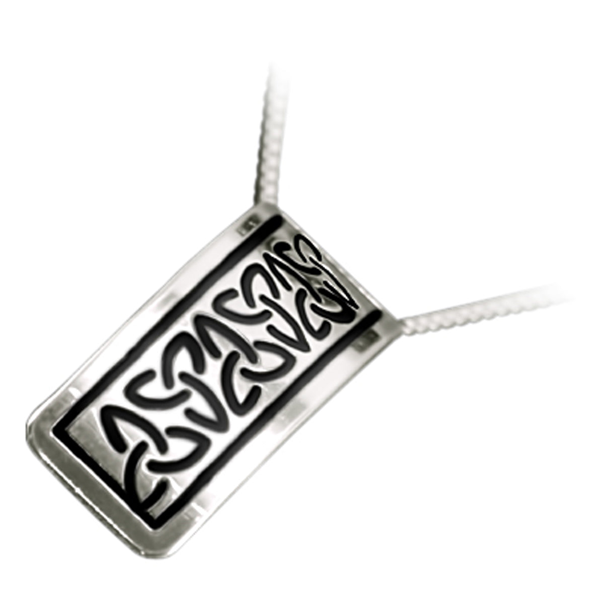 925 Sterling Silver Pendant Necklace with Enamel Celtic Trinity Knots