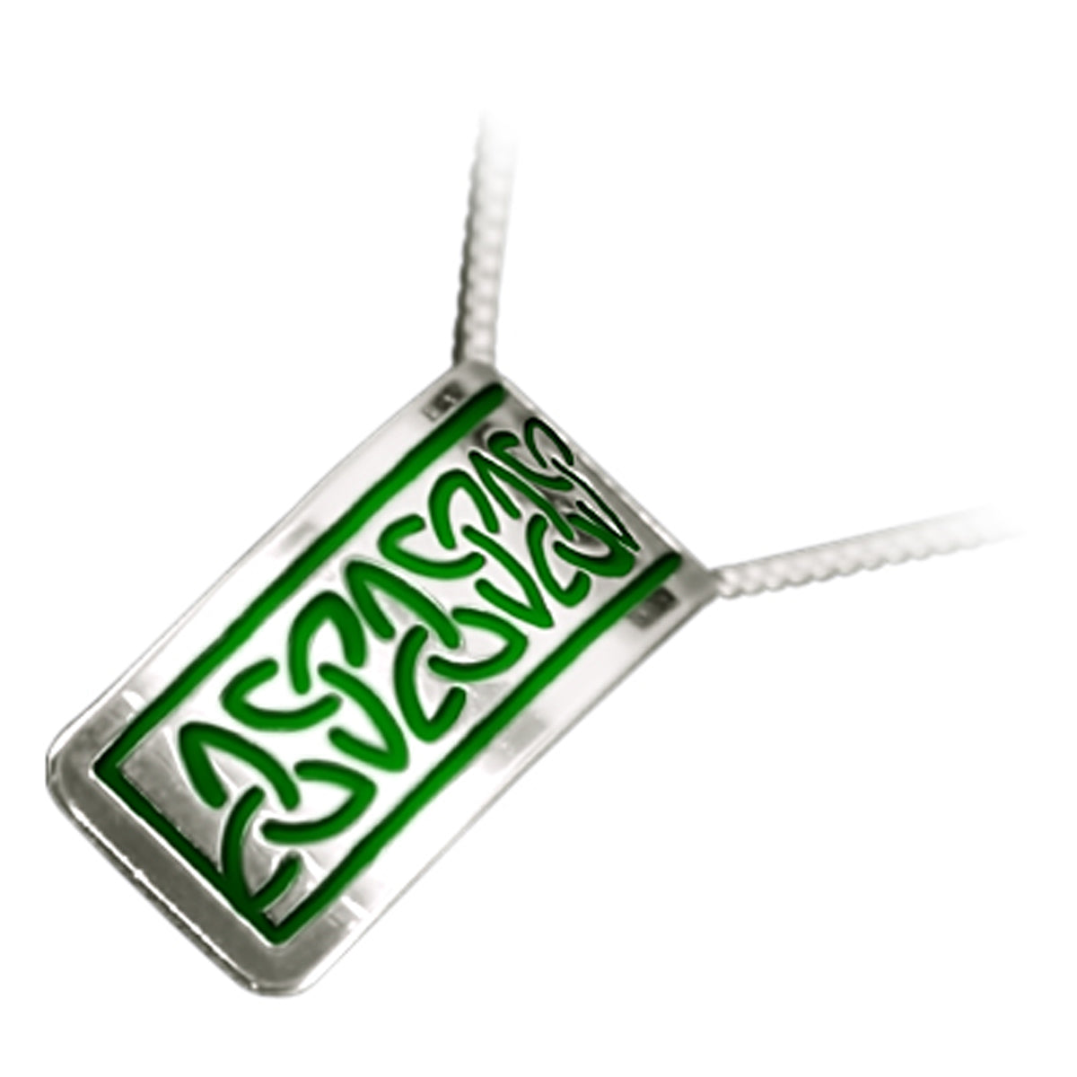 925 Sterling Silver Pendant Necklace with Enamel Celtic Trinity Knots