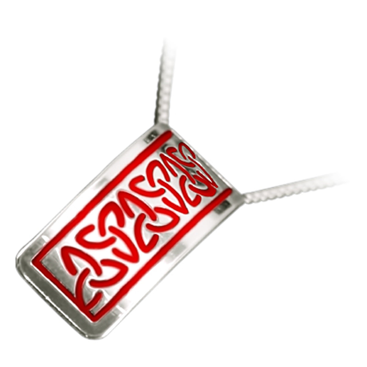 925 Sterling Silver Pendant Necklace with Enamel Celtic Trinity Knots