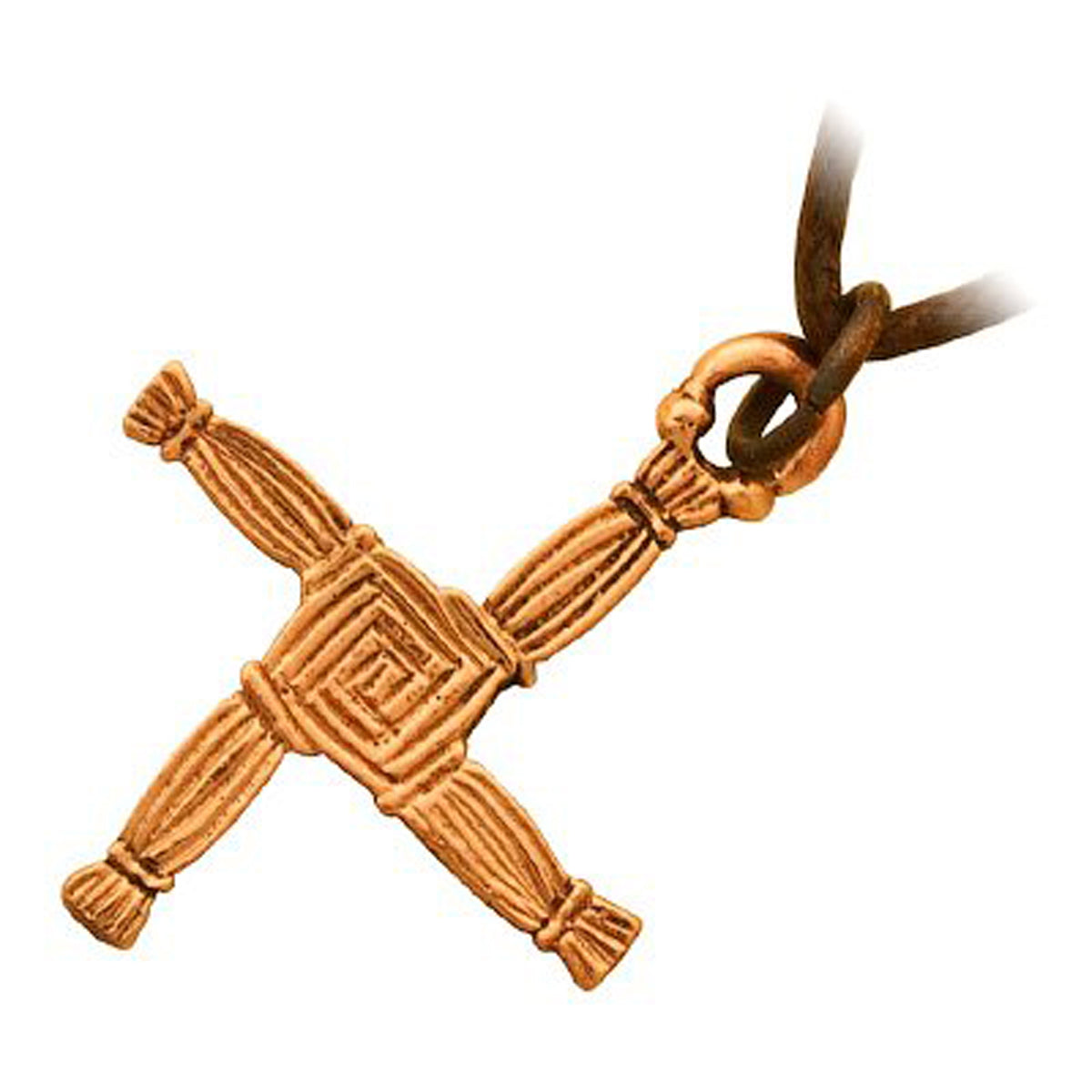 St. Brigid's Cross Precious Metal Coated Pendant Necklace