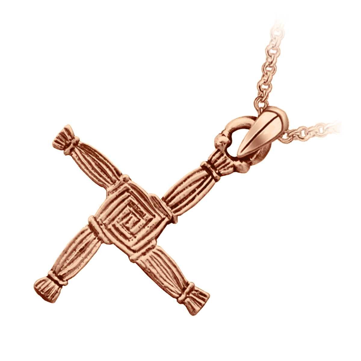 St. Brigid's Cross Precious Metal Coated Pendant Necklace