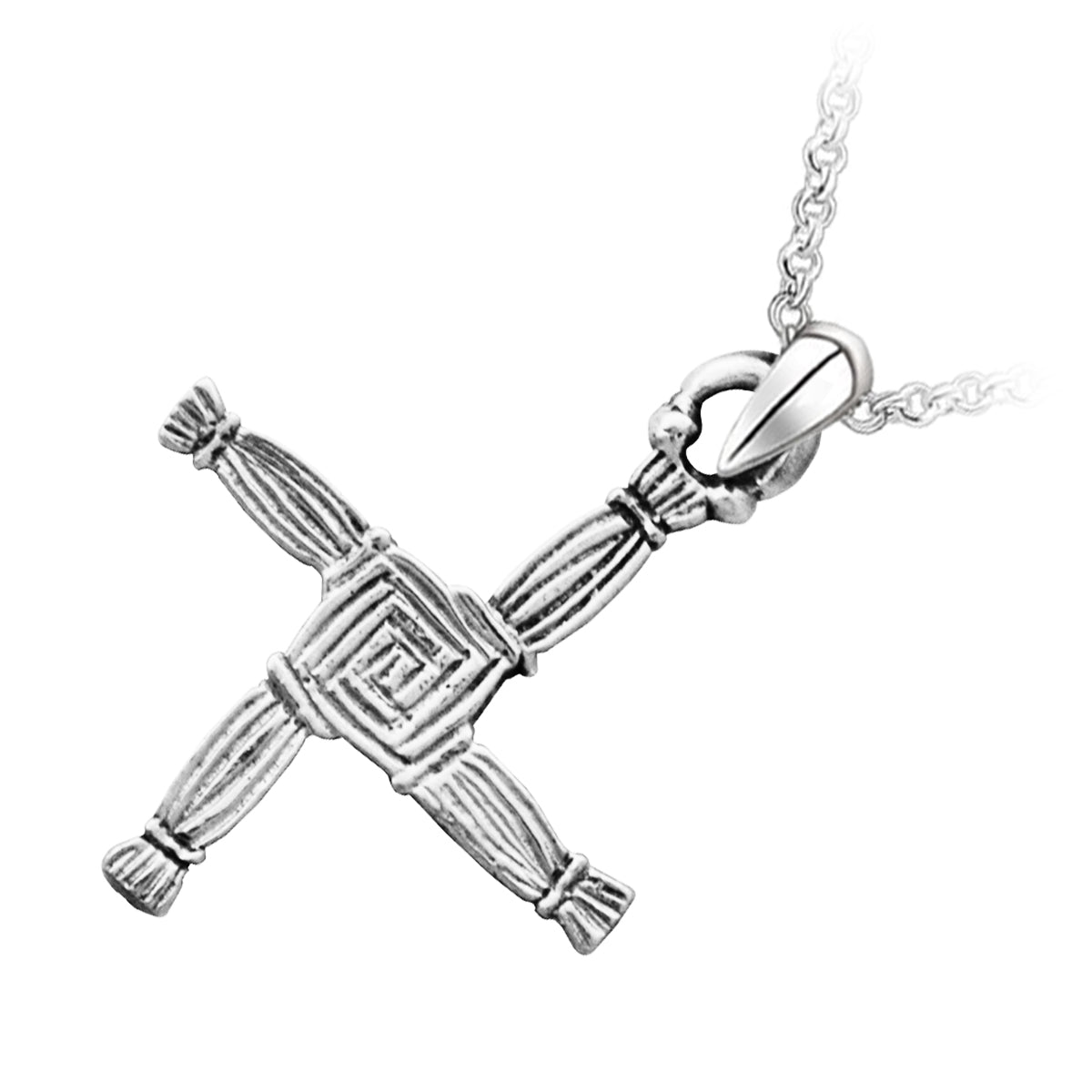 St. Brigid's Cross Precious Metal Coated Pendant Necklace