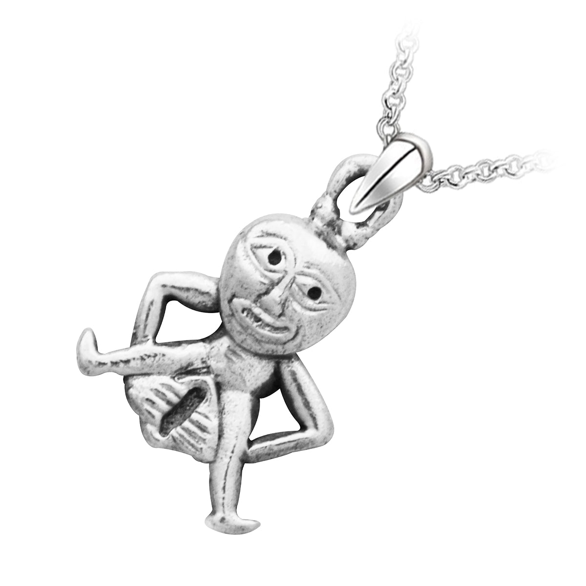 Precious Metal Coated Sheela Na Gig Celtic Goddess Pendant Necklace
