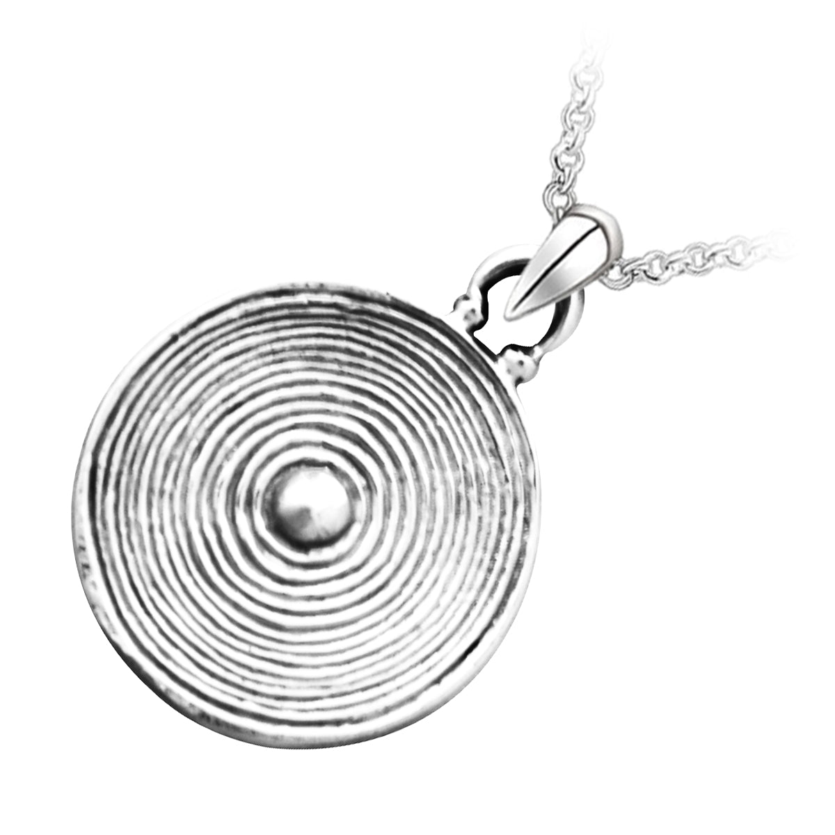 Precious Metal Coated Celtic Sun Circle Symbol Pendant Necklace
