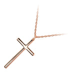 Precious Metal Coated Cross Pendant Necklace