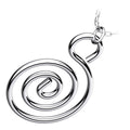 Celtic Spiral Pendant Necklace in 925 Sterling Silver or Precious Metal Coated