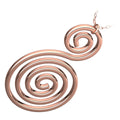 Double Celtic Spiral Pendant Necklace in 925 Sterling Silver or Precious Metal Coated