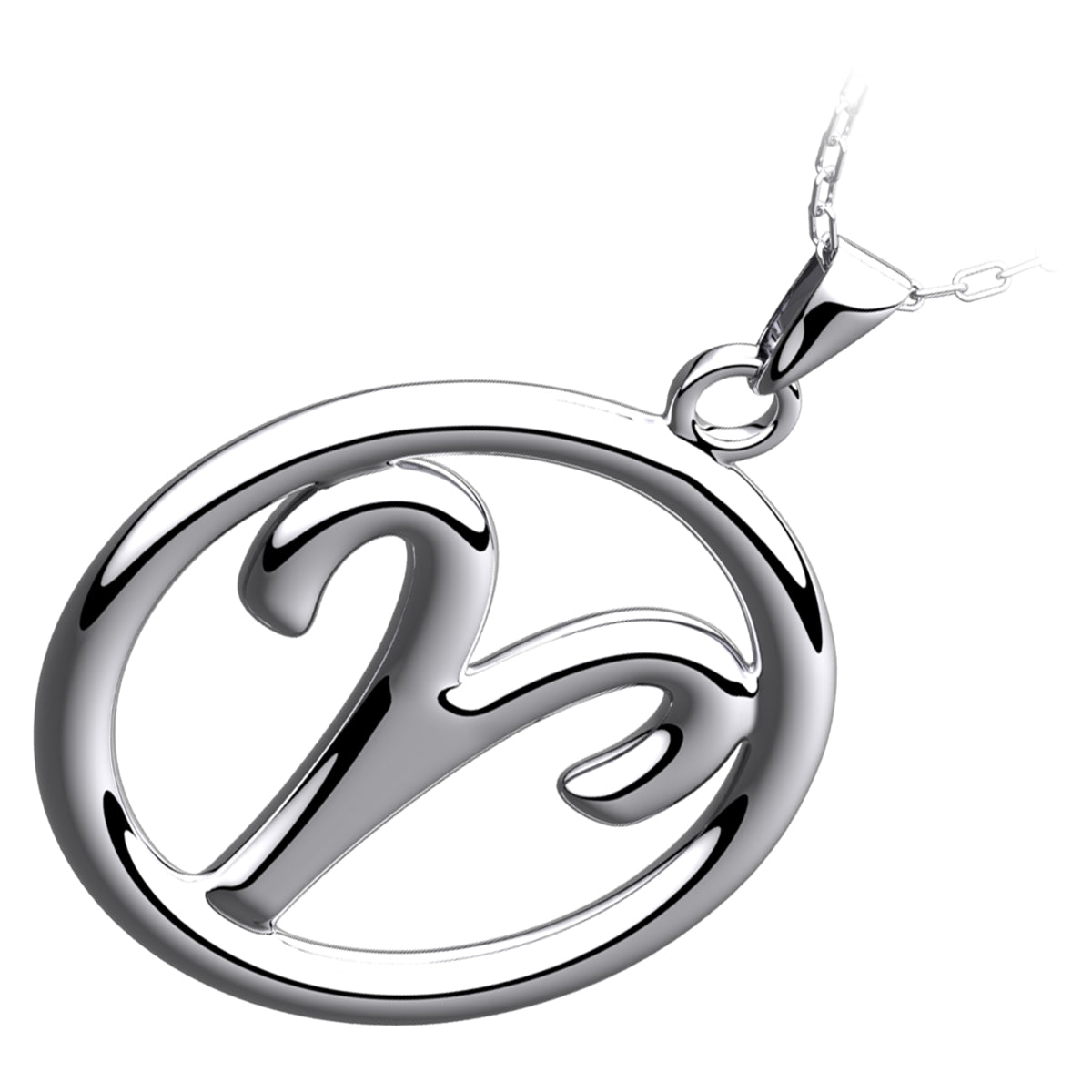 925 Sterling Silver Zodiac Sign Pendant Necklace