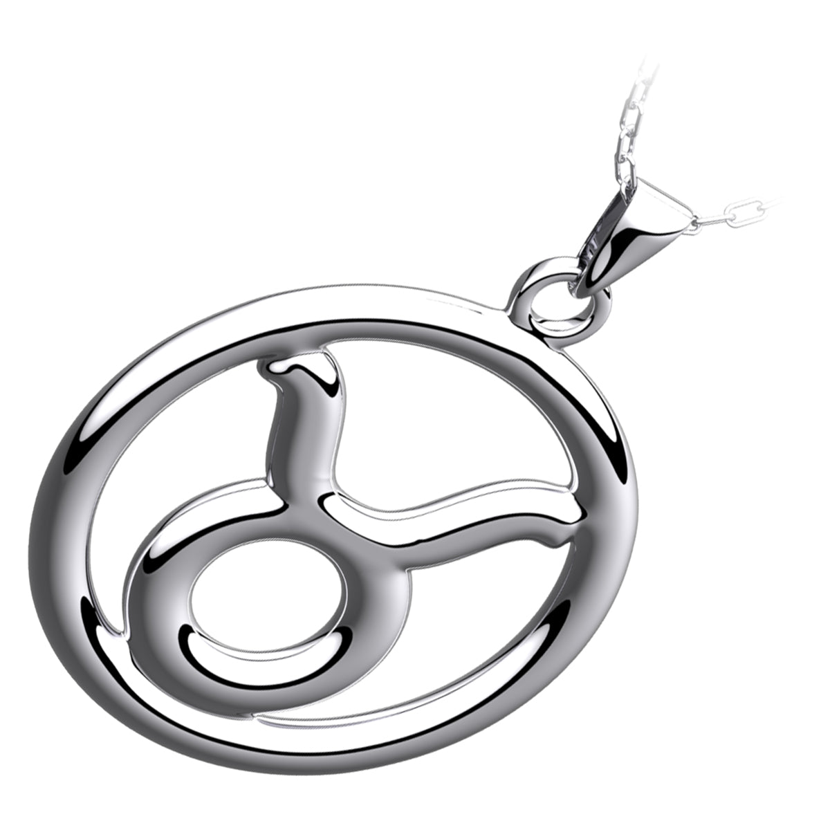 925 Sterling Silver Zodiac Sign Pendant Necklace