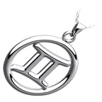 925 Sterling Silver Zodiac Sign Pendant Necklace