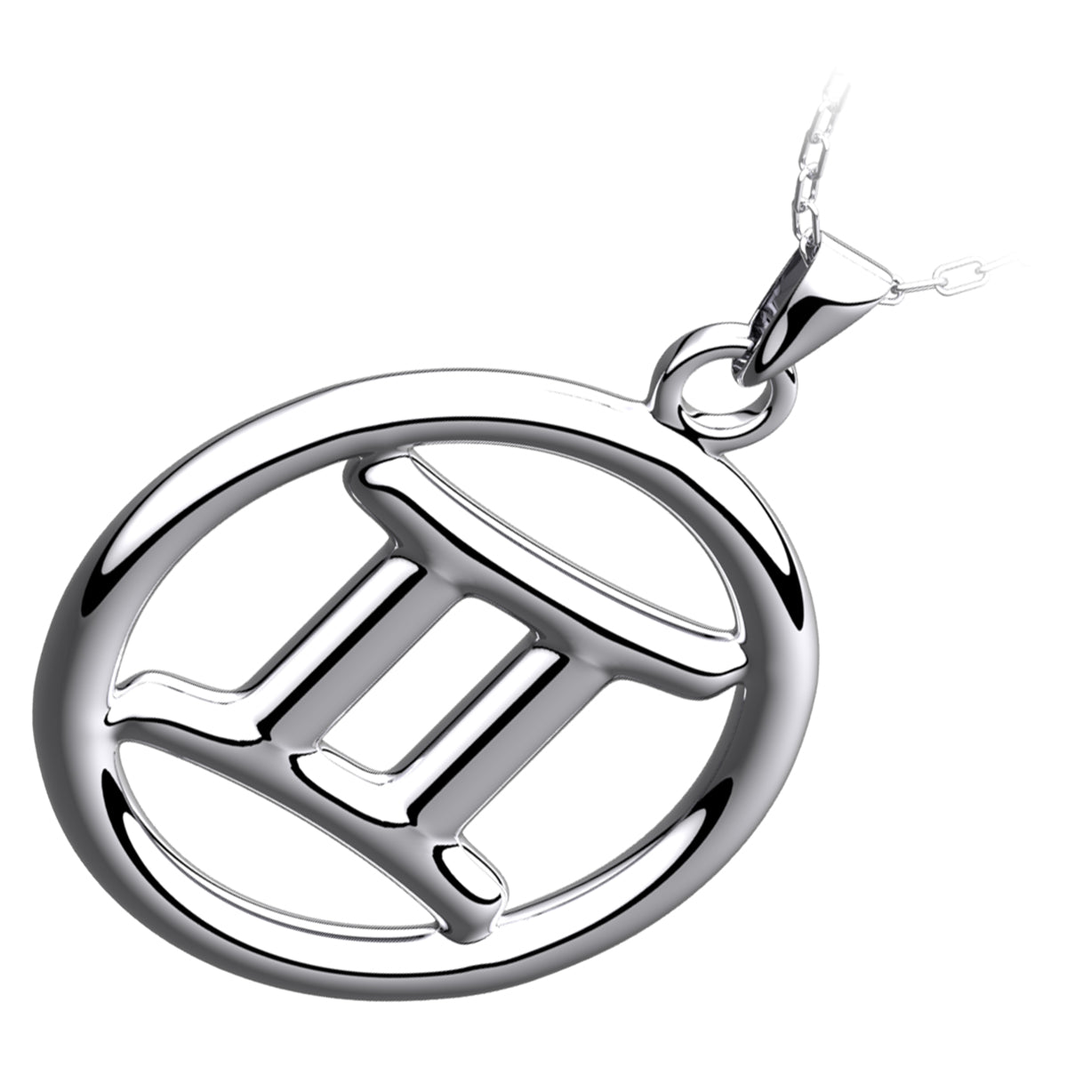 925 Sterling Silver Zodiac Sign Pendant Necklace