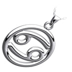 925 Sterling Silver Zodiac Sign Pendant Necklace