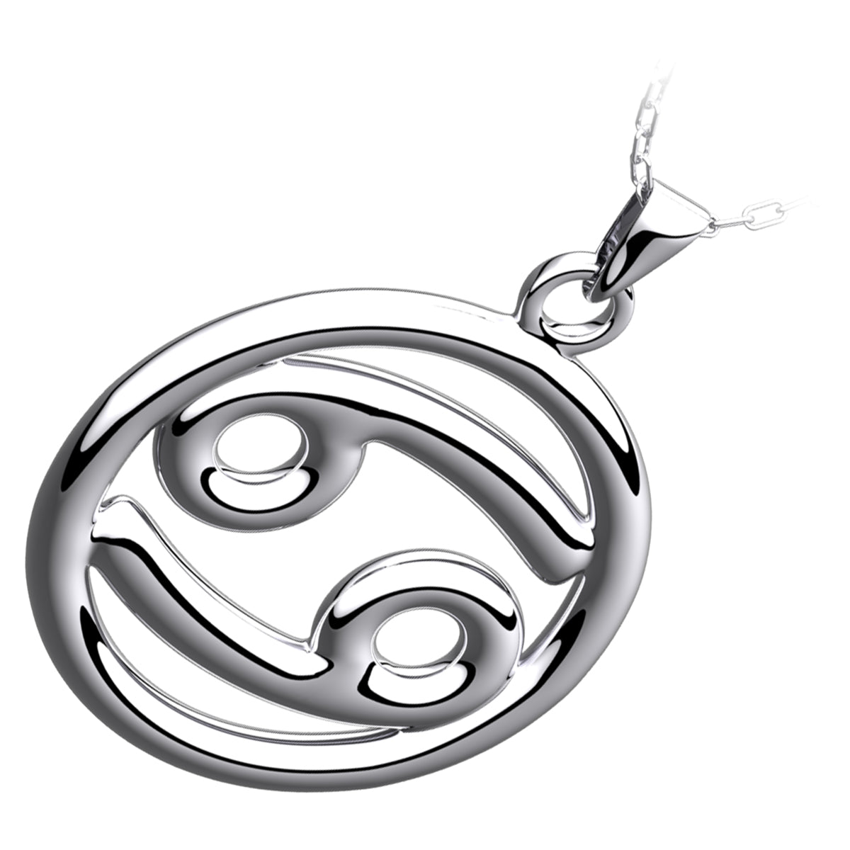925 Sterling Silver Zodiac Sign Pendant Necklace