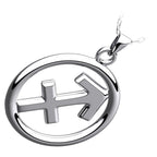925 Sterling Silver Zodiac Sign Pendant Necklace