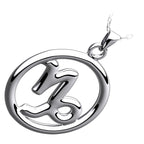 925 Sterling Silver Zodiac Sign Pendant Necklace