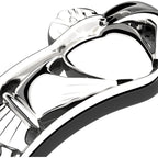 925 Sterling Silver Claddagh Ring with Half Covered Band and Celtic Knot Design
