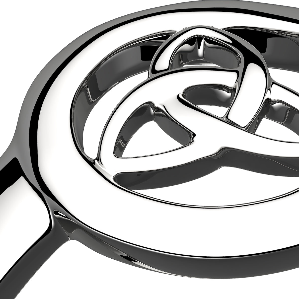 925 Sterling Silver Ring with Celtic Interlaced Trefoil Knot