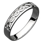 925 Sterling Silver Ring with Celtic Weave Design