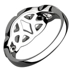 925 Sterling Silver Ring of Double Celtic Trinity Knot