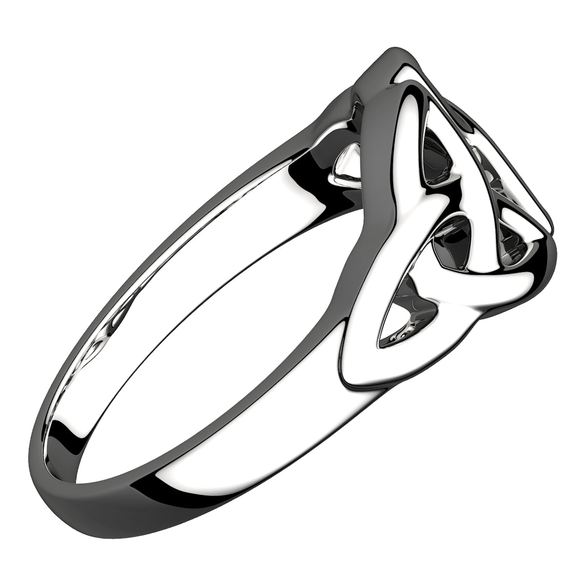 925 Sterling Silver Ring of Double Celtic Trinity Knot
