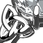 925 Sterling Silver Ring with Large CZ Stone and Celtic Trinity Knots