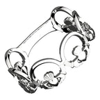 925 Sterling Silver Ring Chain of Claddaghs