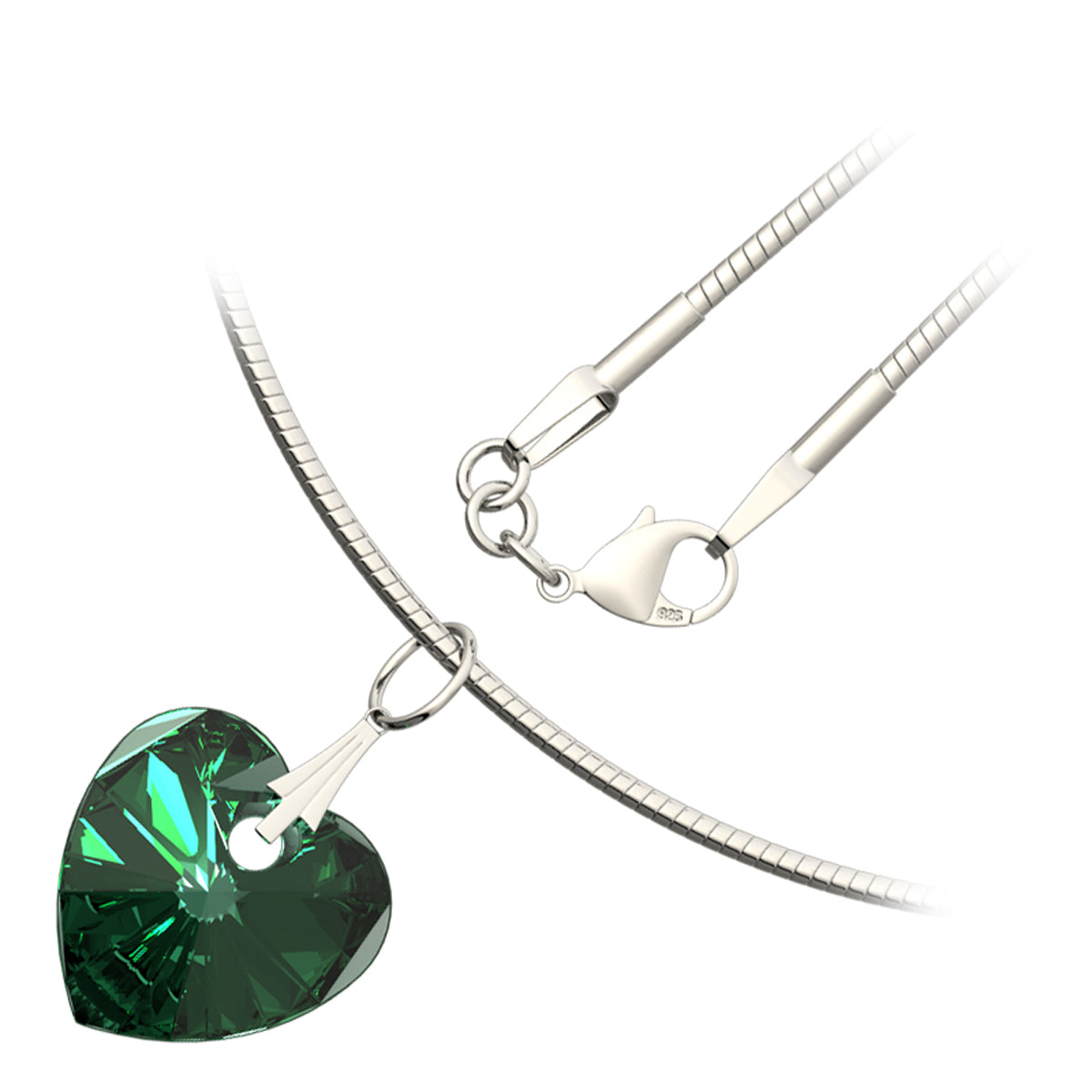 Love Heart Faceted Crystal Element UPCO Jewelry