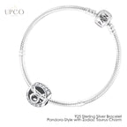 925 Sterling Silver Bracelet Pandora-Style with Zodiac Charm