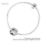 925 Sterling Silver Bracelet Pandora-Style with Zodiac Charm