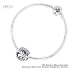 925 Sterling Silver Bracelet Pandora-Style with Zodiac Charm