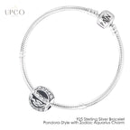 925 Sterling Silver Bracelet Pandora-Style with Zodiac Charm