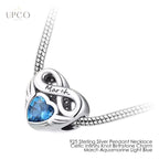 925 Sterling Silver Pendant Necklace Celtic Infinity Knot Birthstone Charms