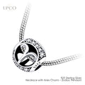 925 Sterling Silver Necklace with Charms Zodiac Pendant