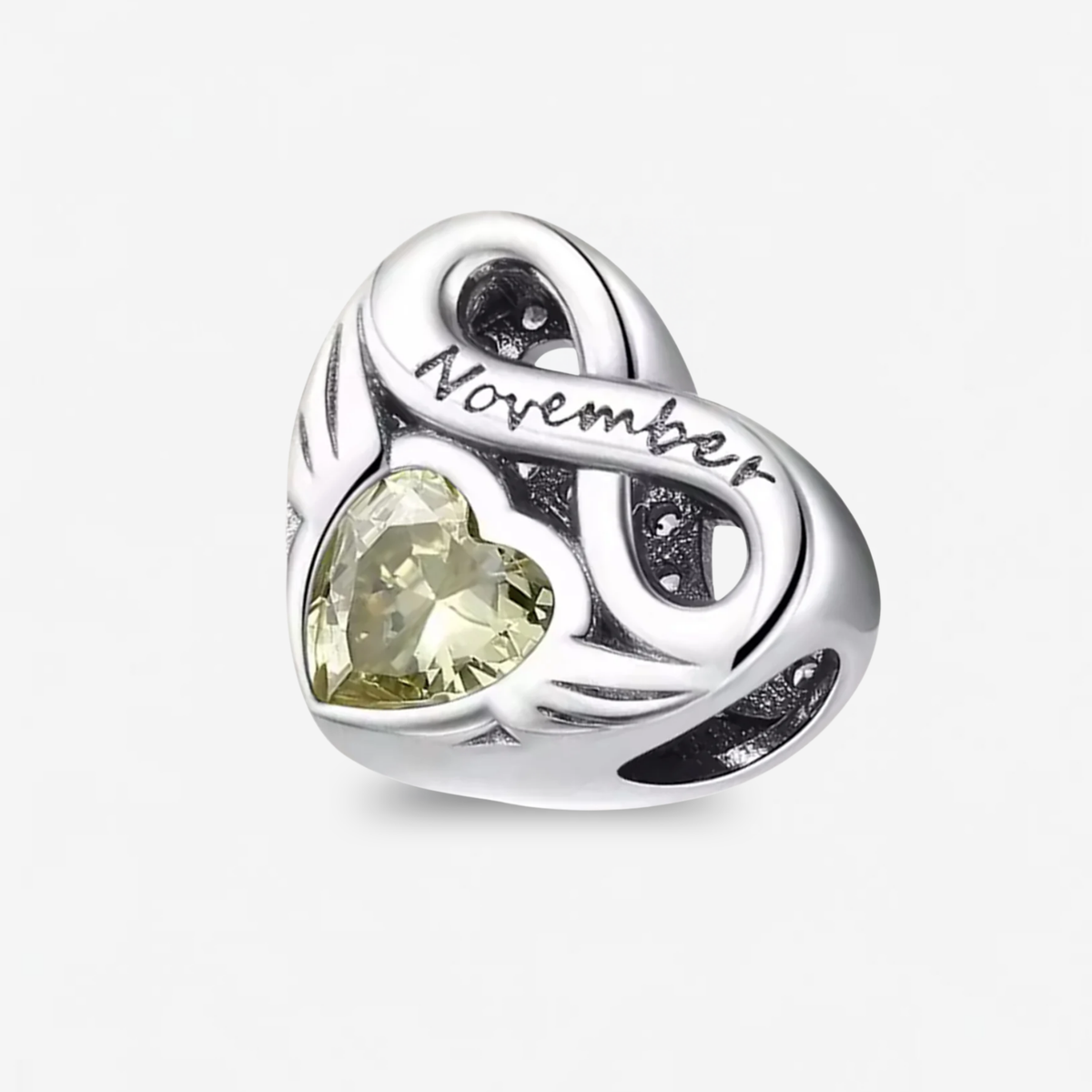 Infinity Birthstone Charm