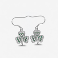 Shamrock Flower Zircon Earrings