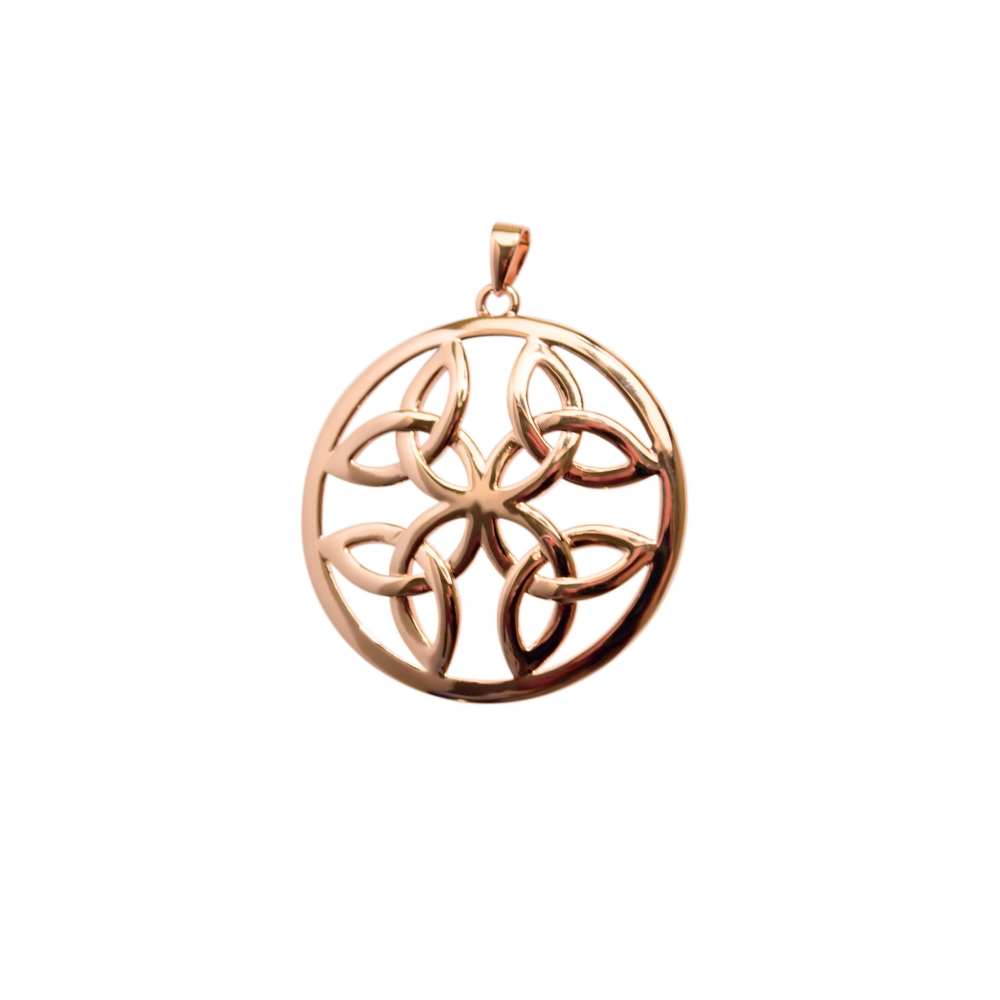 Circle Celtic Trinity Knots Necklace