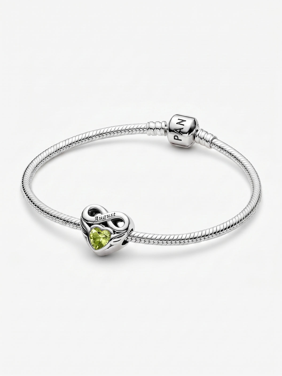 Pandora-Style Celtic Infinity Knot Birthstone Charms Bracelet