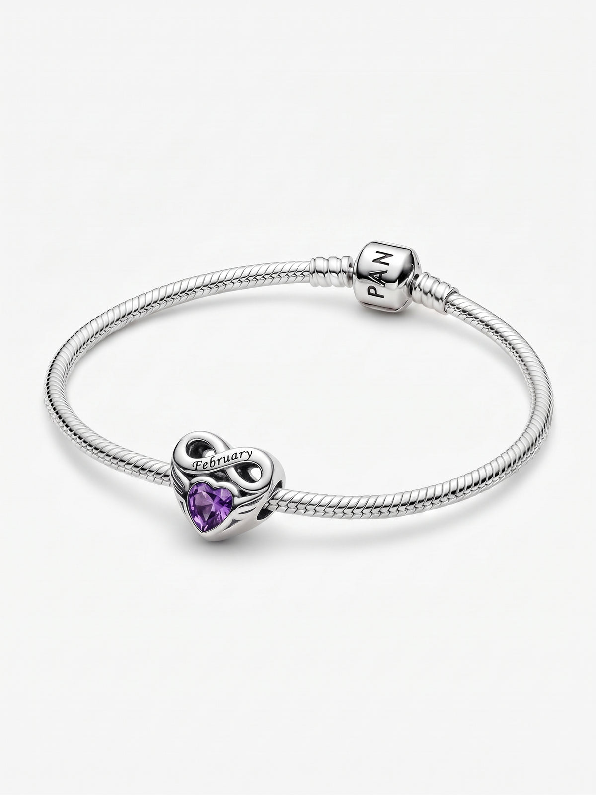 Pandora-Style Celtic Infinity Knot Birthstone Charms Bracelet