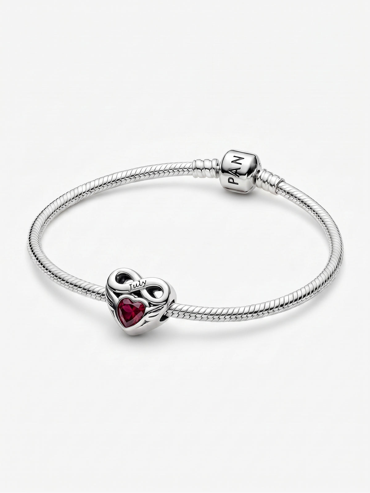 Pandora-Style Celtic Infinity Knot Birthstone Charms Bracelet