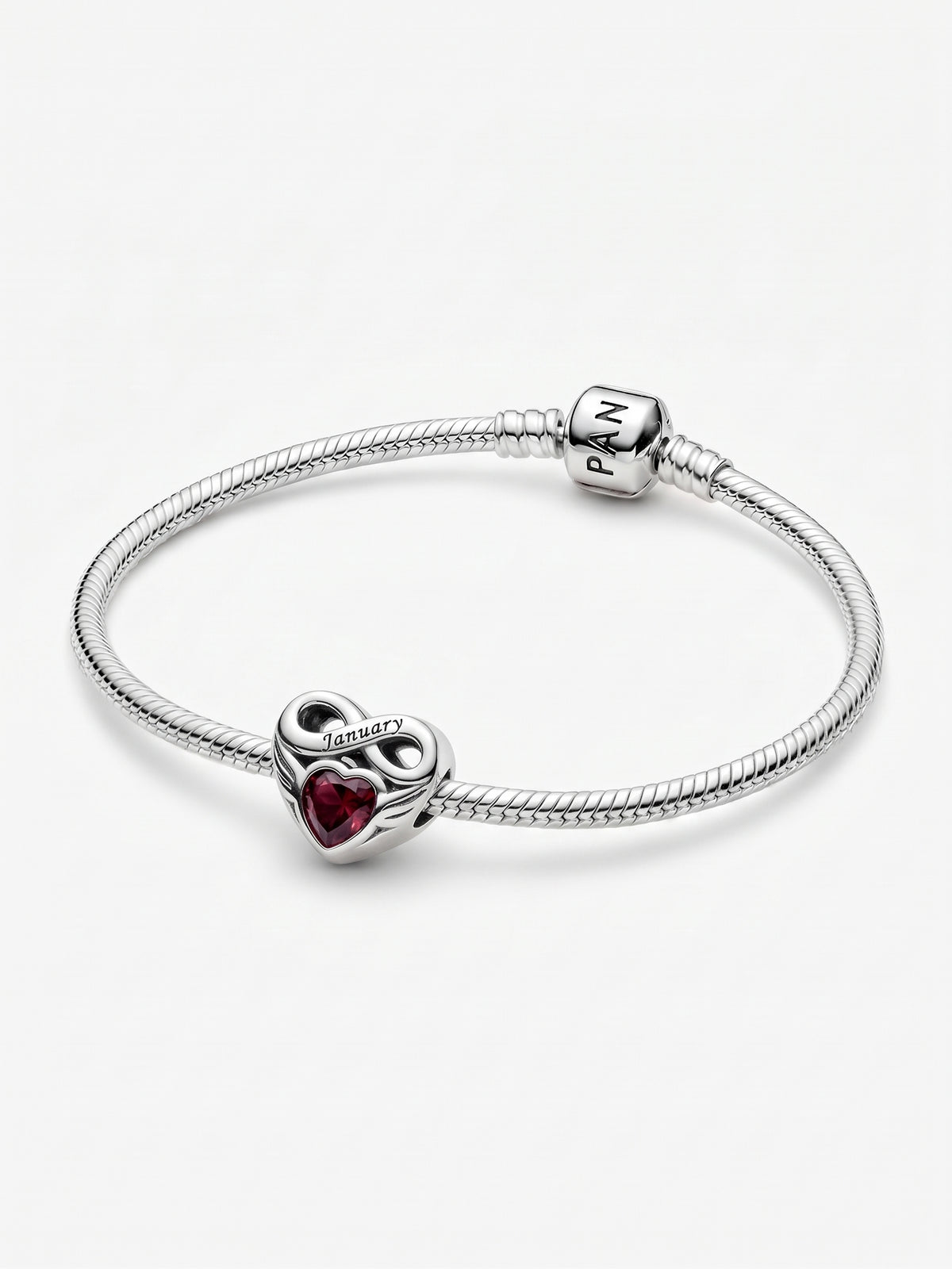 Pandora-Style Celtic Infinity Knot Birthstone Charms Bracelet