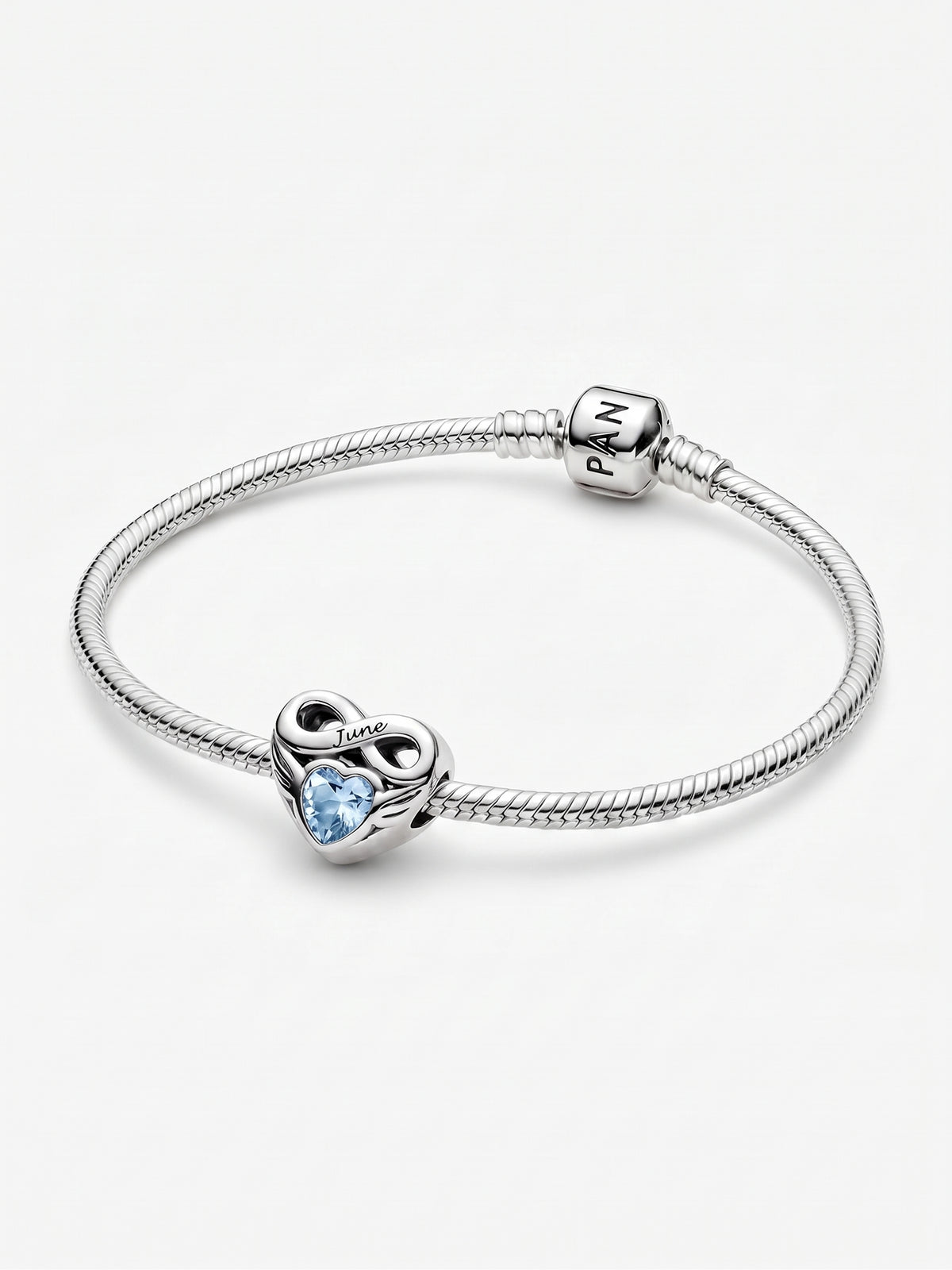 Pandora-Style Celtic Infinity Knot Birthstone Charms Bracelet